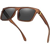 RCXKOOM XL Polarized Sunglasses for Big Heads Men Extra Wide Large Oversized Square Frame Sun Glasses UV400 Protection Shades