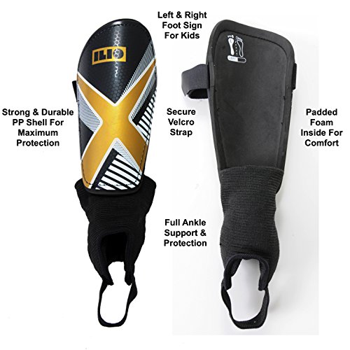 Soccer Shin Guards Youth Sizes by Ilio Sporting Goods Youth