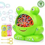 Bubbles Hurricane Machine, Betheaces Toys for Kids Boys Girls Age of 4,5,6,7,8-16 Durable Bubble Maker 500 Bubbles per Minute for Outdoor and Indoor Use with Bubble Solution (2*120ml)