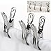 ULTNICE 6 Pack Stainless Steel Large Beach Bath Towel Clips, Heavy Duty Clothes Hanger Clamp- Keep Your Towels From Blowing Away