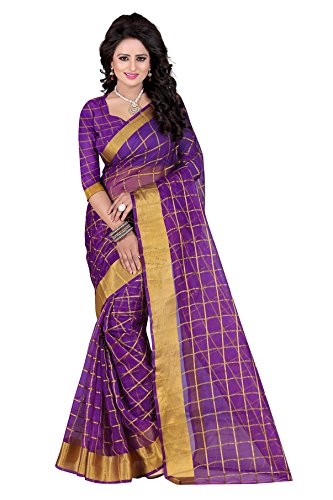 The Six Yards Women's Poly Cottonn With Unstitched Blouse
