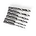 6Pcs Hex Shank HSS 4341 Combination Drill and Tap Bit Set Drill Bit & Screw Tap Deburr Countersink Bit 6-32NC 8-32 NC 10-32 NC 10-24 NC 12-24 NC 1/4-20 NC, Set of 6 (Silver HSS 4341)
