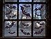 Moon Boat 144 PCS Halloween Party Decorations Bat Window Clings Decal Supplies(18 Sheets)