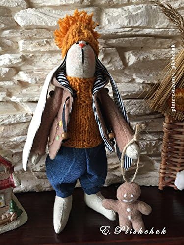 Handmade Cute Tilda Bunny Boy Tilda Rabbit Stuffed Toy Interior Decor Tilda Doll Handmade Toy Mother's Day Gift