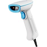 NetumScan HS1200 Handheld USB 2D Barcode Scanner | Wired QRCode Scanner with Cross Laser Aiming, Plug &amp; Play Bar Code Reader with Vibration for POS, Supermarket, Warehouse
