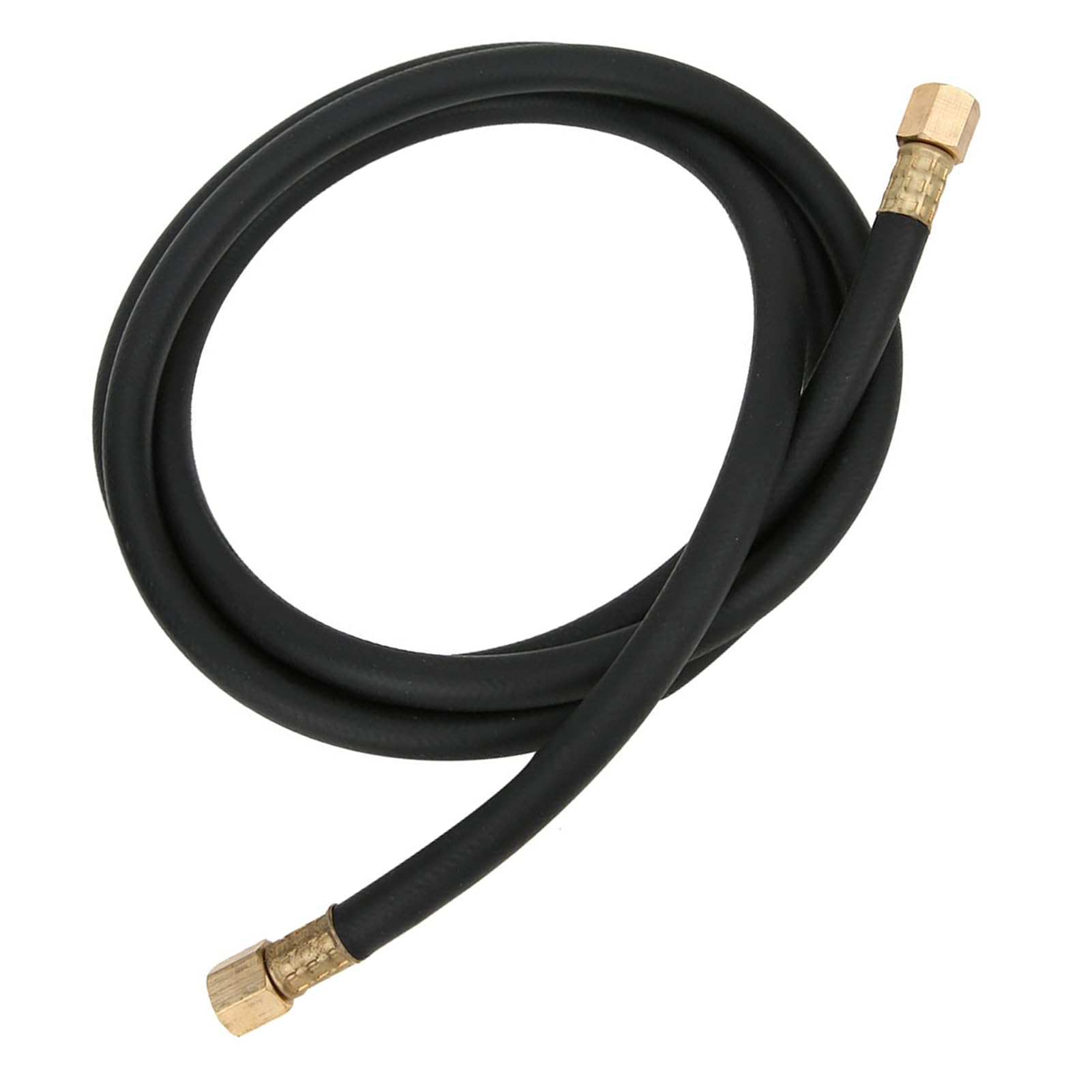 Inert Gas Hose, Rubber and Brass, 1/4 Inch, 2M, High Flexibility, for Air, Compressed Air, Argon, Nitrogen, CO2, Welding