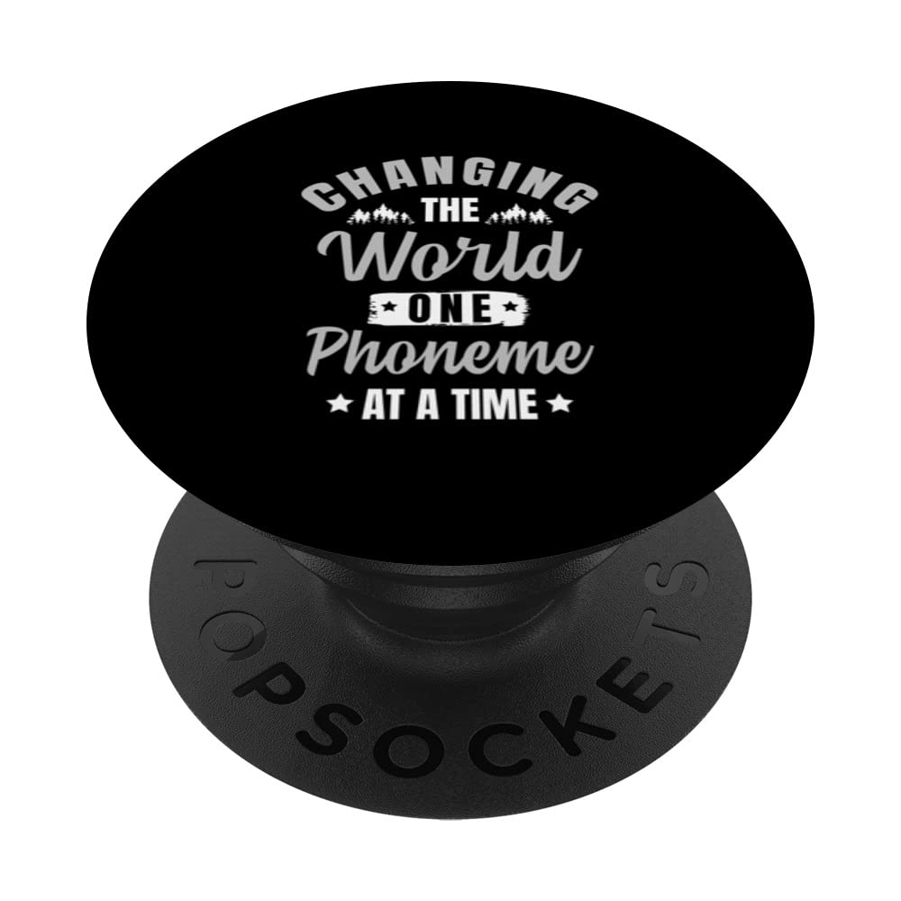 Changing The World One Phoneme At A Time Dyslexia Awareness PopSockets Swappable PopGrip