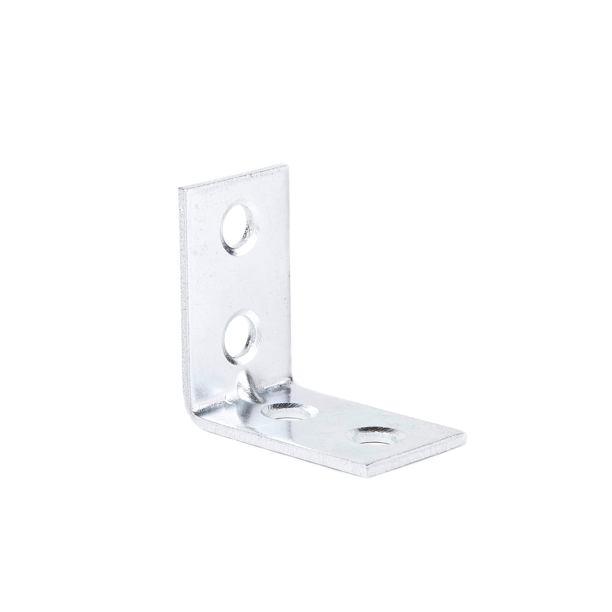 Birsppy (Pack of 50 pcs) 25 x 25 mm Hardware Bright zc Zinc Plated Corner Joint 90 Degree Braces Brackets Plates