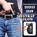 CCHOLSTER Ultimate Comfortable IWB Holster | Quick Draw Concealed Gun Holster | One Holster Fits Most Pistols Revolvers, Right Hand, Black