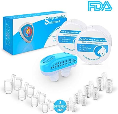 Upgraded Version of Anti-snoring Device 2019 New 9pcs snoring Relieve Nasal Ventilator Nasal Dilator, Help Breathing…
