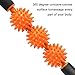Hippih Muscle Roller Massage for Relief Muscle Soreness, Trigger Point Body Massage Stick, Pressure Point Massager Tools,Help Legs/Back/arms/Shoulders/Thigh Recovery Orange