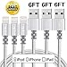 Lightning cable, FEIPUKER (6FT) Nylon Braided Charging Cable Cord Lightning to USB Cable Charger Compatible for IPhone 7/ 7 Plus/6/6s/6 plus/6s plus/ 5c/5s,iPod, iPad, and More (3 PACK Silver)