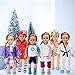Sakiyr American Girl Doll Clothes Accessories Set - 6 Pack Complete Outfits Include Stewardess, Doctor, Soccer, Taekwondo, School Uniforms for 18