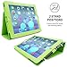 Snugg iPad 2 Case - Smart Cover with Kick Stand & Lifetime Guarantee (Green Leather) for Apple iPad 2