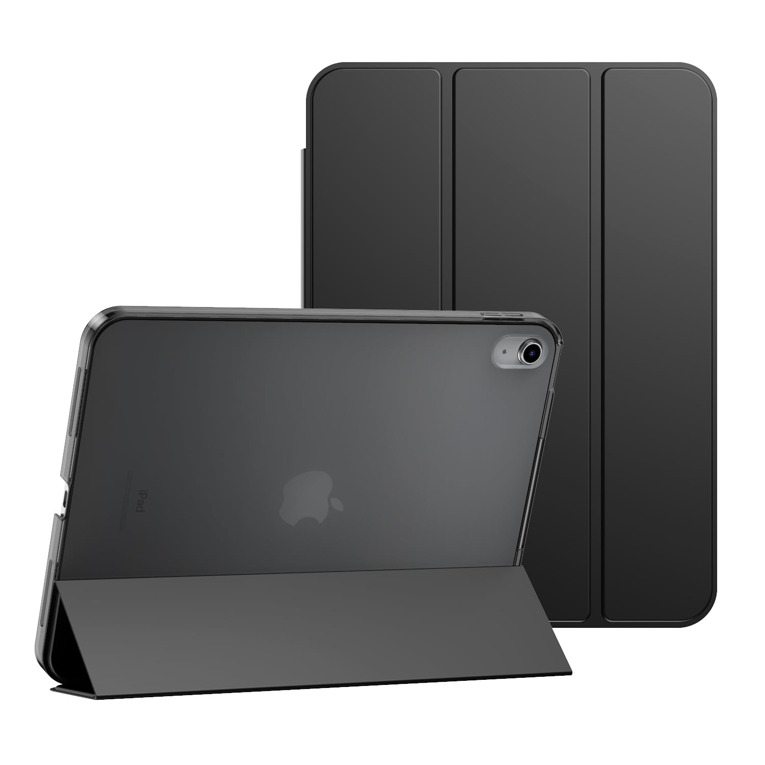 Smart Case For Apple iPad (A16) 11th Generation Released 2025 and For Apple iPad 10th Generation Released 2022 For Model numbers A3355, A3356, A3354, A2757, A2777, A2696. Magnetic Stand Cover (Black)