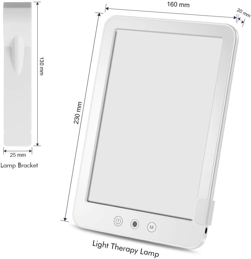 10000 Lux Lamp,SAD Phototherapy Lamp, Full Spectrum SAD Light Box with