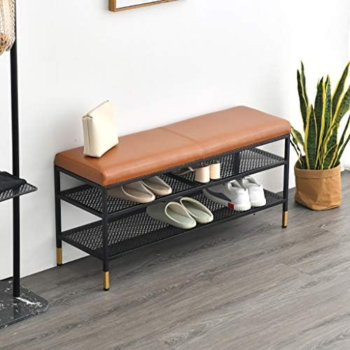 CR Stool 3 Tier Shoe Bench, Bench Shoe Rack Entryway/shoe Storage Bench Seat/Storage Bench Shoe Cabinet (Size : 80 * 32 * 47cm)