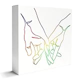 LGBT Equality Decor Wooden Box Sign, Rainbow Pride