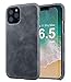 iPhone 11 Pro Max Leather Case Slim Thin iPhone 11 Pro Max Case Leather Anti-Scratch Protective Phone Cover Cases for Apple iPhone 11 Pro Max 6.5” 2019 (Gray)