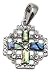 Nazareth Store Catholic Shell Jerusalem Cross Pendant Silver Crucifix for Women & Men Holy Land
