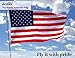 Jetlifee American Flag 4x6 Outdoor, 4x6 Flags Outside, All Weather US Flags with Embroidered Stars Sewn Stripes Brass Grommets, Vivid Color, Polyester USA Flag for Outdoor Indoor (4 by 6 Foot)