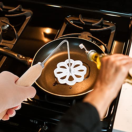 Tofficu Funnel Cake Ring Bunuelos Mold Rosette Timbale Set Aluminum