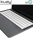 Kuzy Keyboard Cover with Touch Bar for 13 and 15 inch Model A2159, A1989, A1990, A1706, A1707 Silicone Skin Protector, White