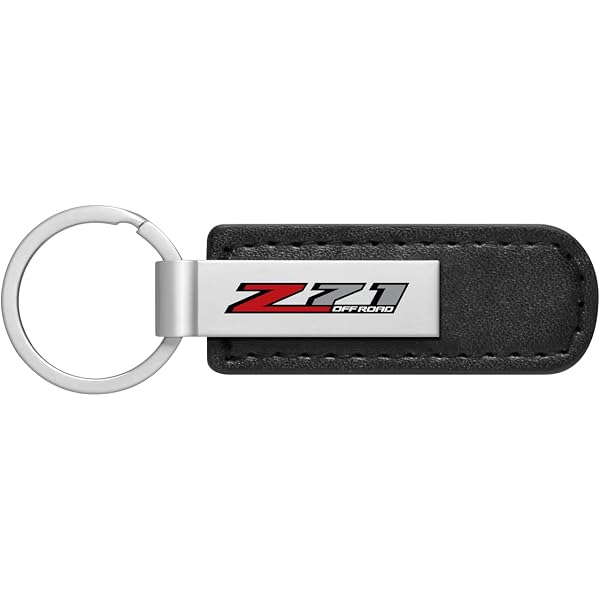 Official Dodge Challenger SRT Hellcat Leather Key Chain With Charger Emblem