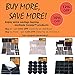 GOSSIP 168 Pcs Premium Furniture Felt Pads – Brown Heavy Duty Adhesive Floor Protectors for Furniture Legs. Assorted Sizes with Noise Dampening Rubber Bumpers. Furniture Sliders for Hardwood Floors