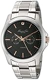 Kenneth Cole New York Men's 10022311 Genuine Diamond- Rock Out Analog Display Japanese Quartz Silver Watch