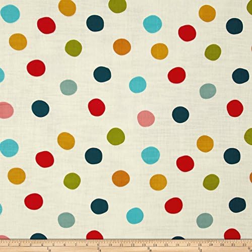 Birch Organic Mod Basics 3 Double Gauze Pop Dots Multi Fabric By The Yard
