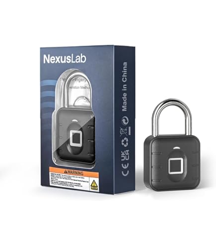 Fingerprint Padlock - USB Rechargeable Biometric Lock For Gym Lockers & Storage