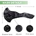 ISKUKA Anti Dust Masks Anti Pollen Allergy Fitness Mask for Cycling Racing All Outdoor Activities (Black Skull)