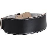 BODY MAXX Leather Weight Lifting Belt Padded