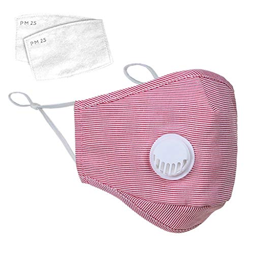 Wendeyipi 4PCS Face Bandanas Cotton with 8PCS F-i-lter Replaceable F-i-lters Dustproof Face Health Covering for Adults