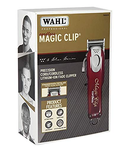 Wahl Professional 5-Star Cord/Cordless Magic Clip #8148 with Travel Case #90728