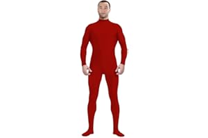 Aniler Men's and Women's Spandex Zentai Costume Bodysuit Stretch Halloween Unitard Party Cosplay Body Suit
