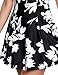 LookbookStore Women's Black and White Bow Swimdress Bandeau One-piece Skirt Bathing Suit Swimsuit, Size L