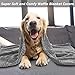 Msicyness Dog Blanket,Soft Fuzzy Blankets for Puppy, Premium Fluffy Blankets Plush Fleece Throw Dog Bed, Couch, Sofa, Reversible Travel Warm Covers, Medium