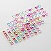 ZEAVOLA Multicolor Crystal Gem Stickers, Assorted Size (250 Pieces), Decorative Stickers, All Ages