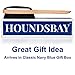 HOUNDSBAY Esquire 3 in 1 Lint Remover & Garment Care Suit Brush for Clothes with Shoe Horn Handle | Removes Hair & Pet Fur (Natural Wood)