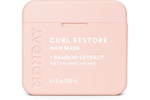 MONDAY HAIRCARE CURL RESTORE Hair Mask with Bamboo Extract, Coconut Oil & Shea Butter for Curls & Coils of all types 250 mL