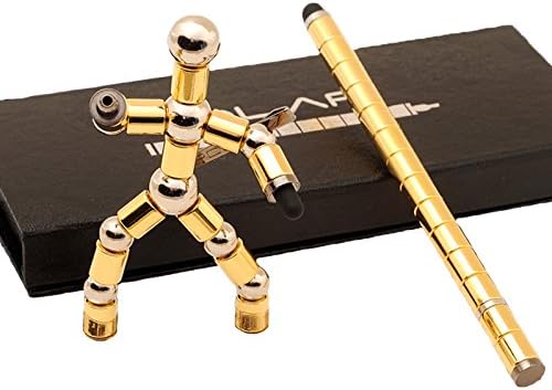 HUWAIREN Think Ink Pen Handwriting Touch Capacitance Modular Magnetic Pen Stylus Metal Creative Gift(Gold)