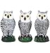 Scarecrow Fake Owl Decoys - Pest Repellent Garden Protectors – (small) (set of 3)