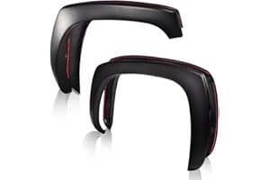 DOTCOM Fender Flares 4PCS,Compatible with Chevy Silverado & GMC Sierra 1999-2006/Suburban & Yukon XL 2000-2006/Avalanche 2002-2006,Matte Black Factory Style