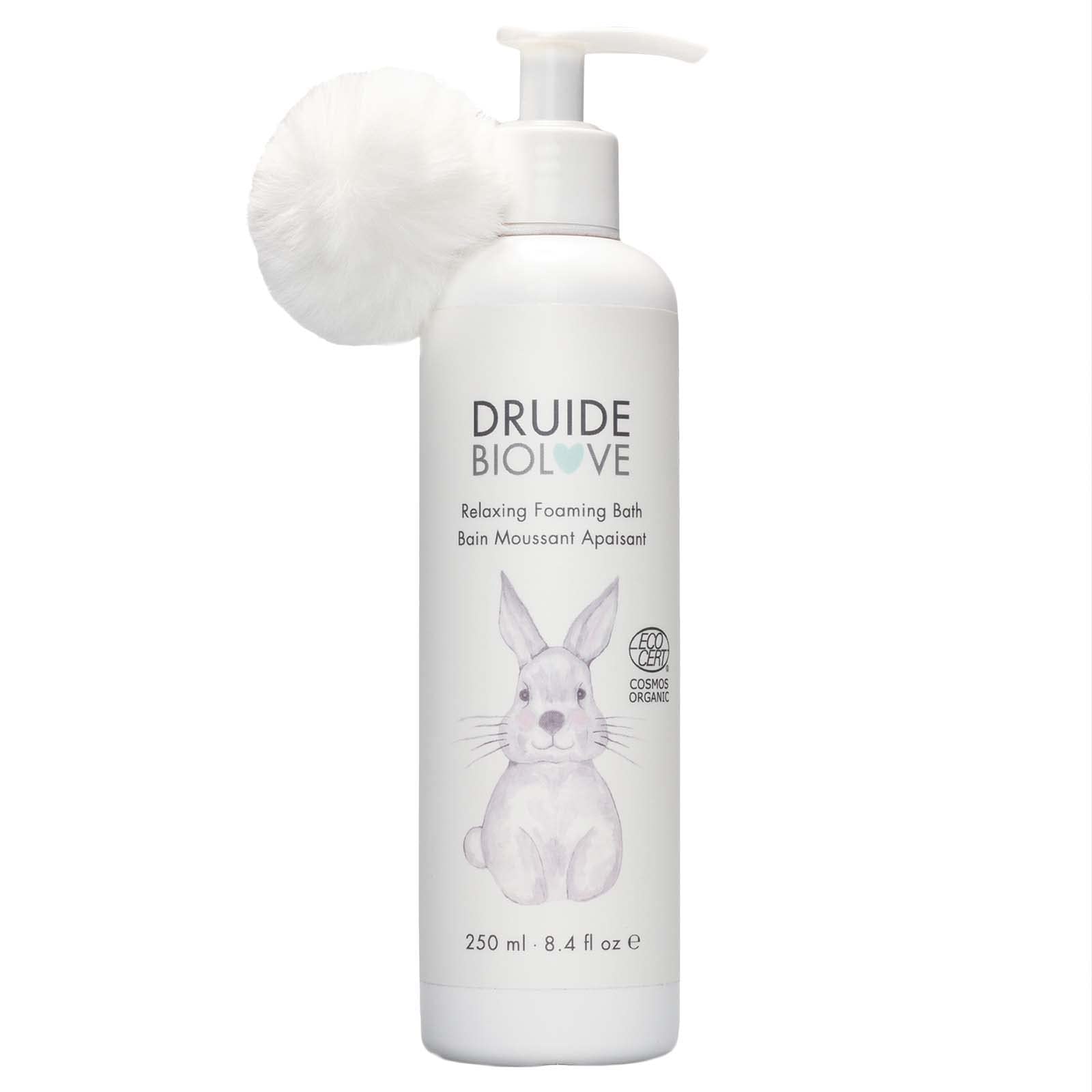 Druide Biolove Organic Baby Foaming Bath & Soothing Body Wash for Dry Skin Bedtime Relaxation, Dermatologist-tested, Sensitive Skin, 250ml