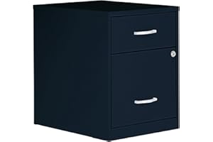 NuSparc 2 Drawer Locking Filing Cabinet | Pre-Assembled Steel Construction | Low-Profile Design is Perfect for Home and Small Office | Letter-Size | Assembled in USA