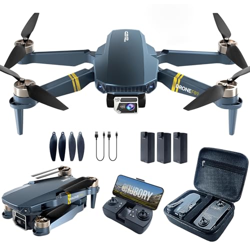 800 Meter Reichweite Drohne mit Kamera 4K – 84 Minuten Flugzeit, WiFi FPV faltbare Quadrocopter, bürstenlosem Motor, Auto-Hover, Auto-Follow (3 Akkus)