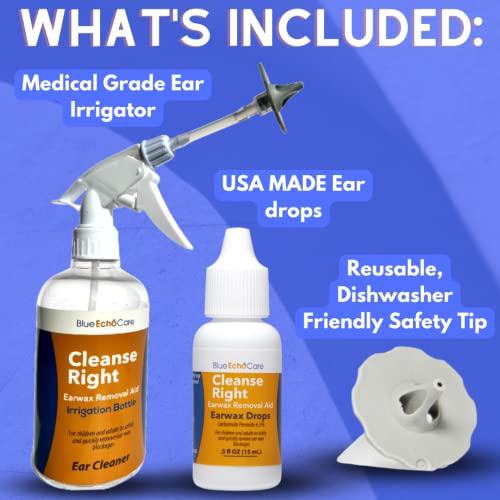 Cleanse Right Ear Wax Removal Kit Carbamide Peroxide Ear Drops