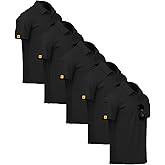 SCODI 5 Pack Mens Polo Shirts Short Sleeve Athletic Golf Polo Shirt for Men Casual Collared Summer Multipack T-Shirts